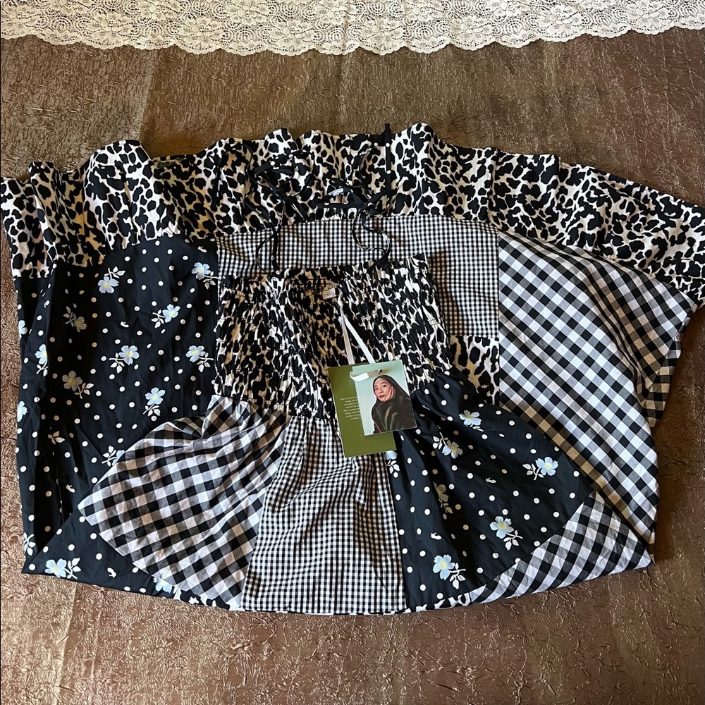 Sandy Liang Poplin patchwork Dress - Picture 7 of 11